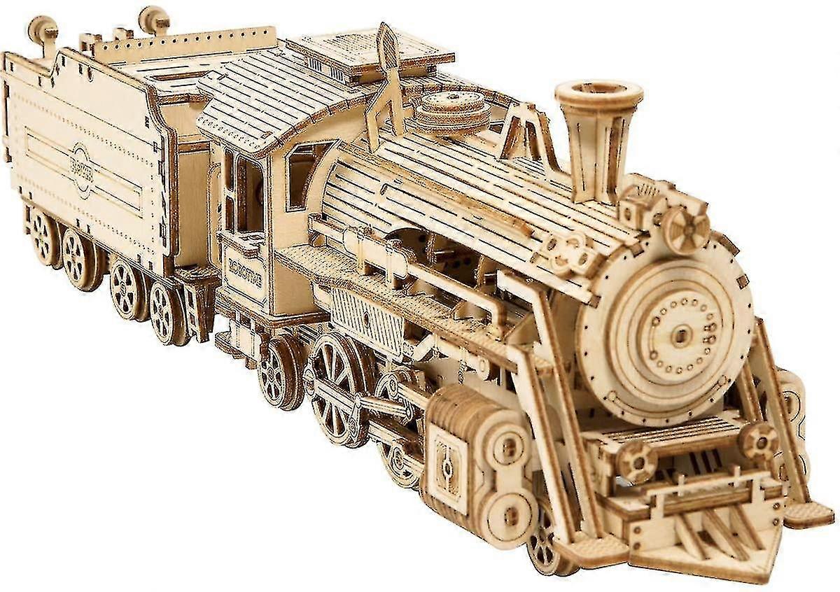 3d Puzzles For Adults Wooden Toy Train Models Kits To Build Prime Steam ...