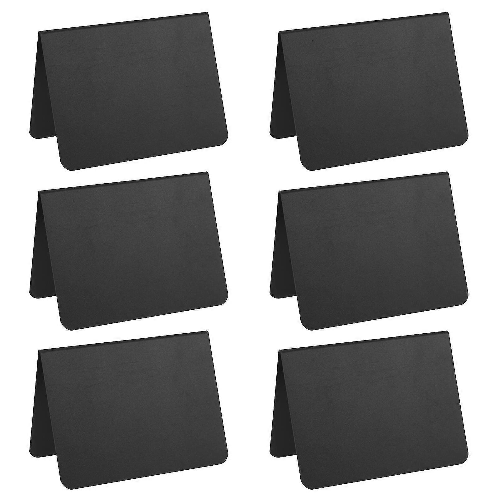 12pcs Tabletop Mini Chalkboards Sign Standing Type Small Double-side Blackboards
