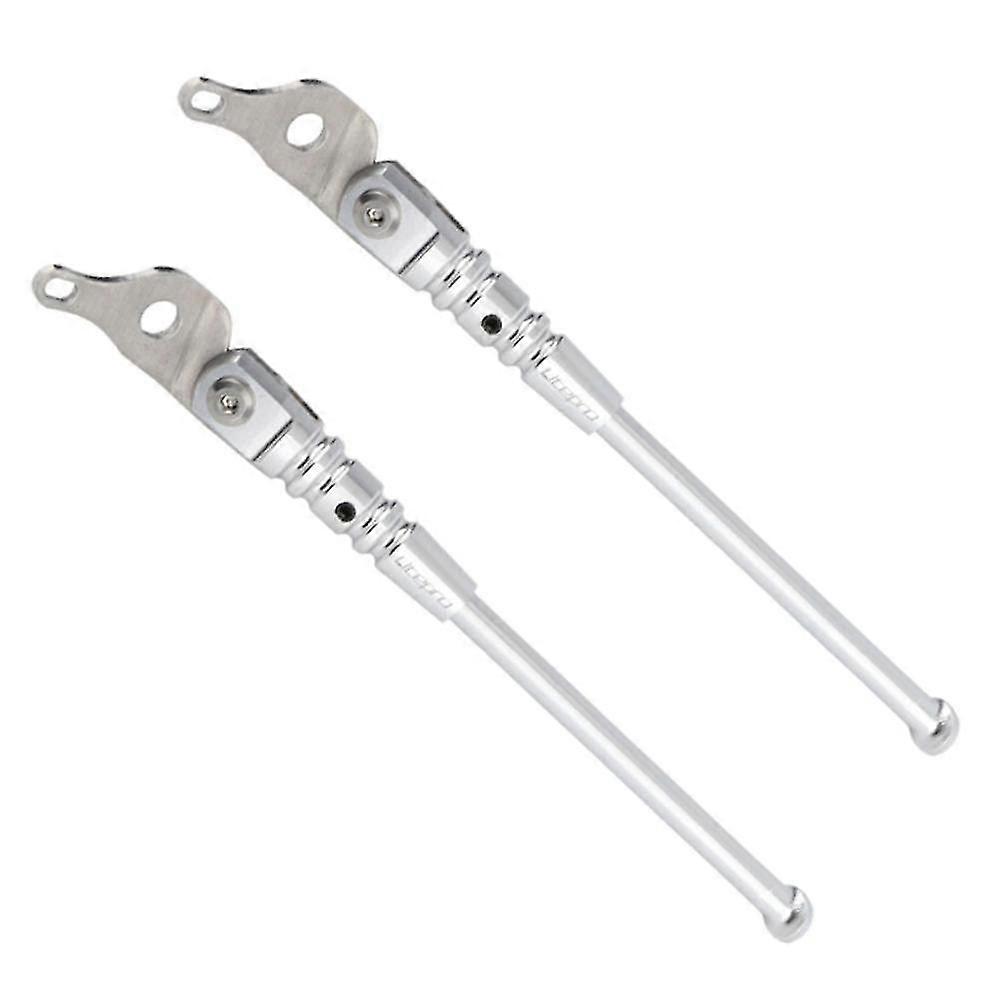 2x Bicycle Kick Stand Road Bike Kickstand Mountain Bike Bicycle Cycle Rack For Accessories(silver)
