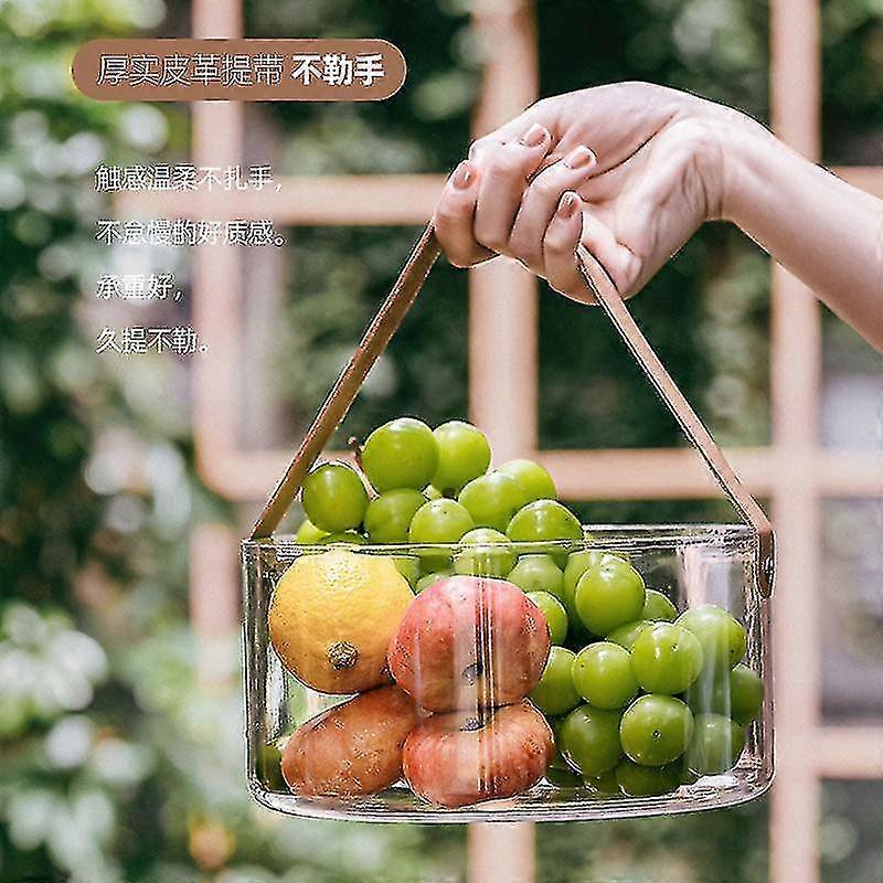 Plastic Basket Transparent Fruit Basket Large Capacity Ice Bucket Vase Table Top Garbage Can Champagne Bucket Ice Bucket