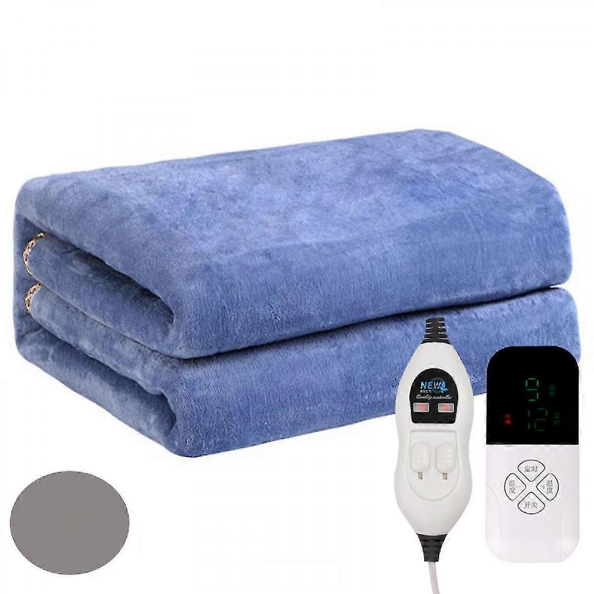 SBMLV-Heated Blanket Electric Throw - Soft Ribbed Fleece Fast Heating Electric Blanket with 9 Heating Levels  ( Dark Grey)