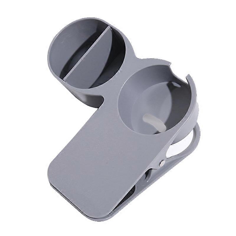 Space-saving Cup Holder Clip with Storage Case ABS Table Desk Bottle Stand Clamp Office Storage