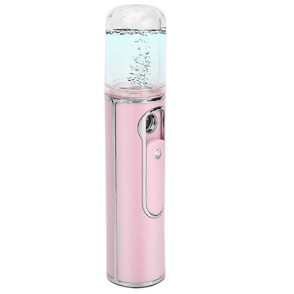 Nano Face Mist Sprayer USB Rechargeable Moisturizing Hydrating Face Humidifier Pink