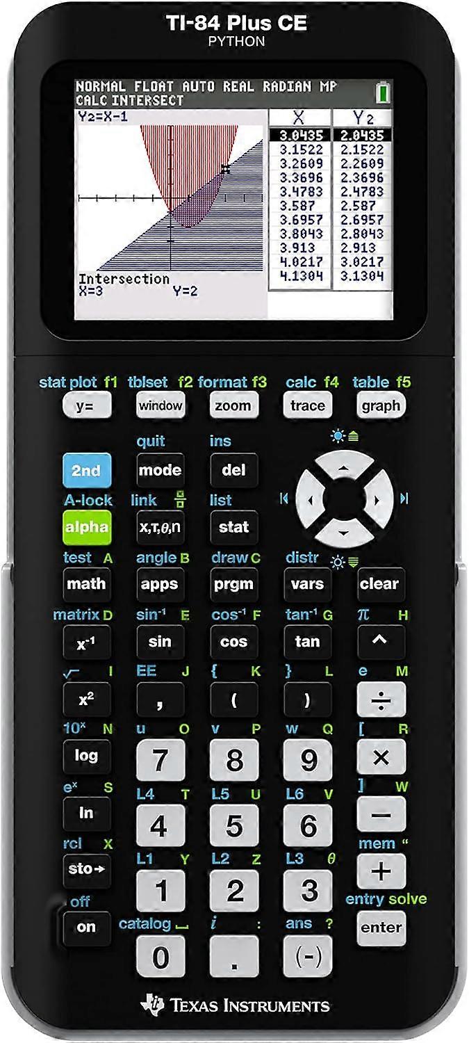 TI-84 Plus CE Color Graphing Calculator, Black