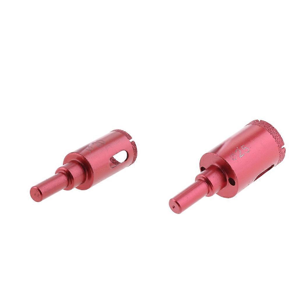 2 Pieces 25mm&20mm Diamond Tool Drill Bit  Glass Ceramic Marble Tile