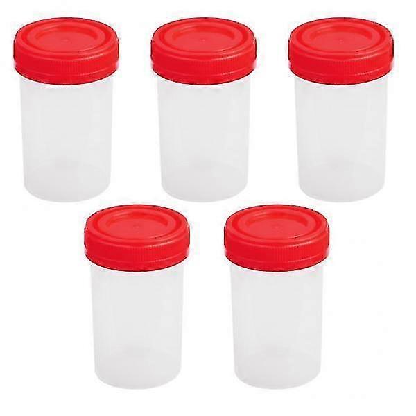 4x5x 60ml Plastic Graduated Measuring Specimen Cup Sterile Container With Lid