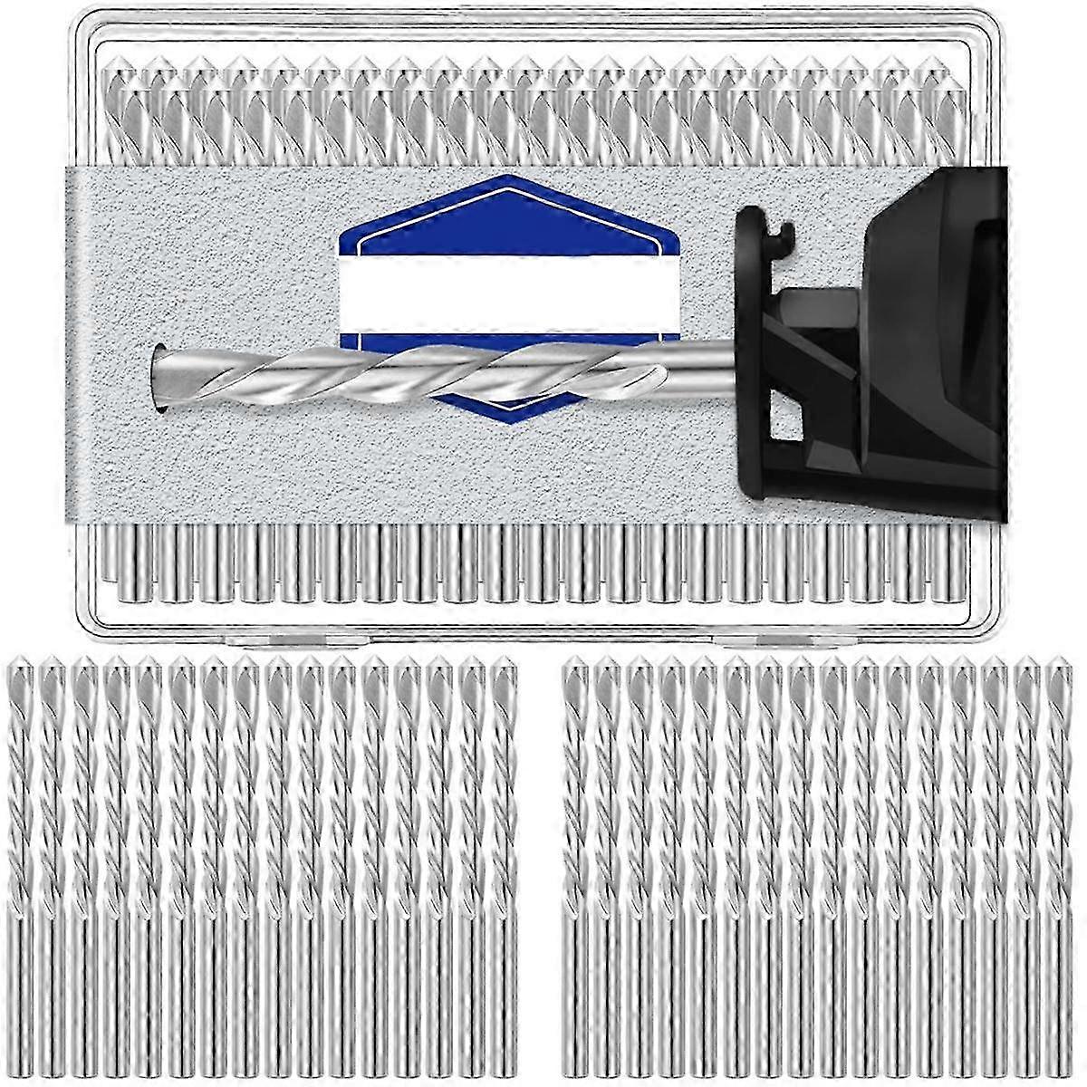 100 Pieces Drywall Drill Bits Pilot Point Cutting Drill Bits Diameter Drywall Router for Spiral Saws (5/32 Inch)