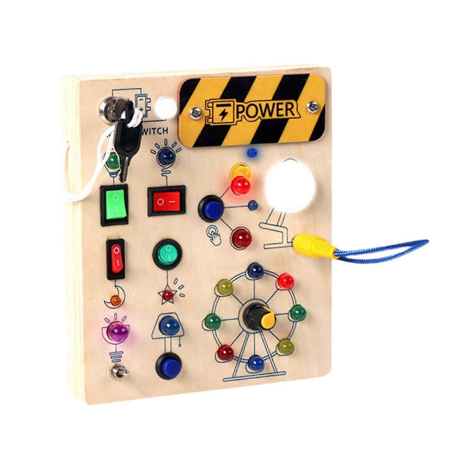 スイッチ、ビジーボード、教育玩具、アクティビティセンター、誕生日プレゼント、キッズスタイルB