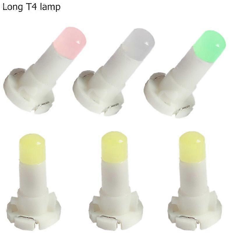 10 pieces T4 T4.2 LED COB 1SMD 12V Root dashboard bulb warning indicator Interior - White