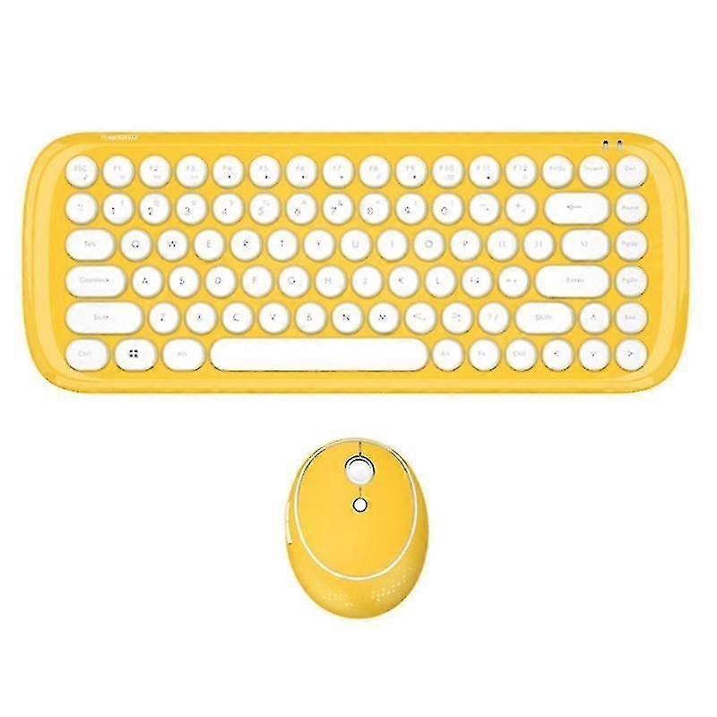 Mini trådløs 2.4 G tastatur og mus Combo Programmerbar 1600dpi til pigegave