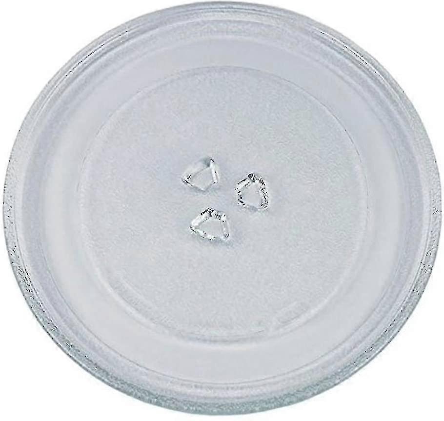Universal Microwave Turntable Glass Plate With 3 Fixtures, 245 Mm