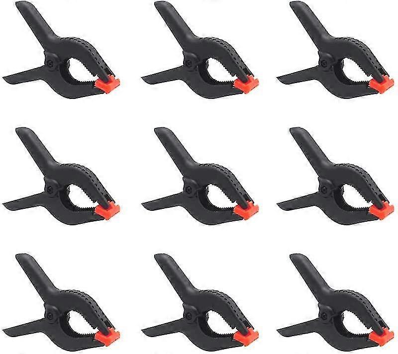 9 Pcs 3.5 Inch Cls Universal Clips For Studio Paper Muslin Backdrop, Heavy Duty Spring Cls, Carpentry Spring Cls.