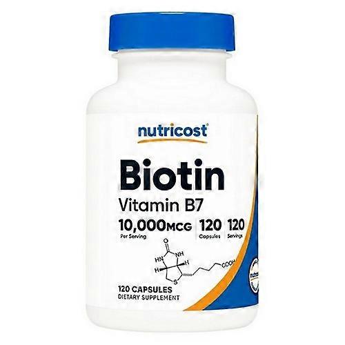 Nutricost Biotin Capsules ,10 Mg ,120 Count