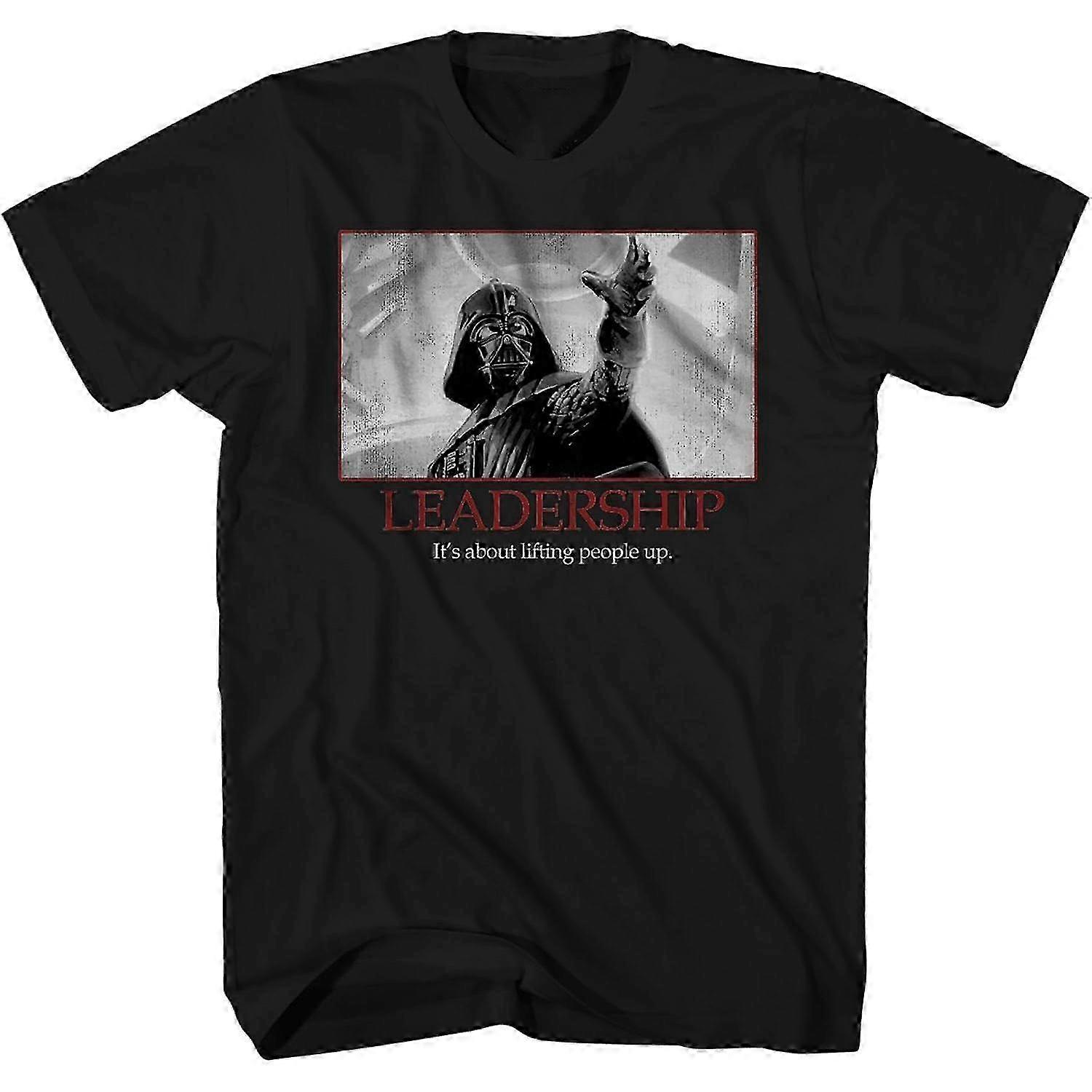 STAR WARS Darth Vader Liderazgo Póster Motivacional Camiseta Hombre Material retro de moda