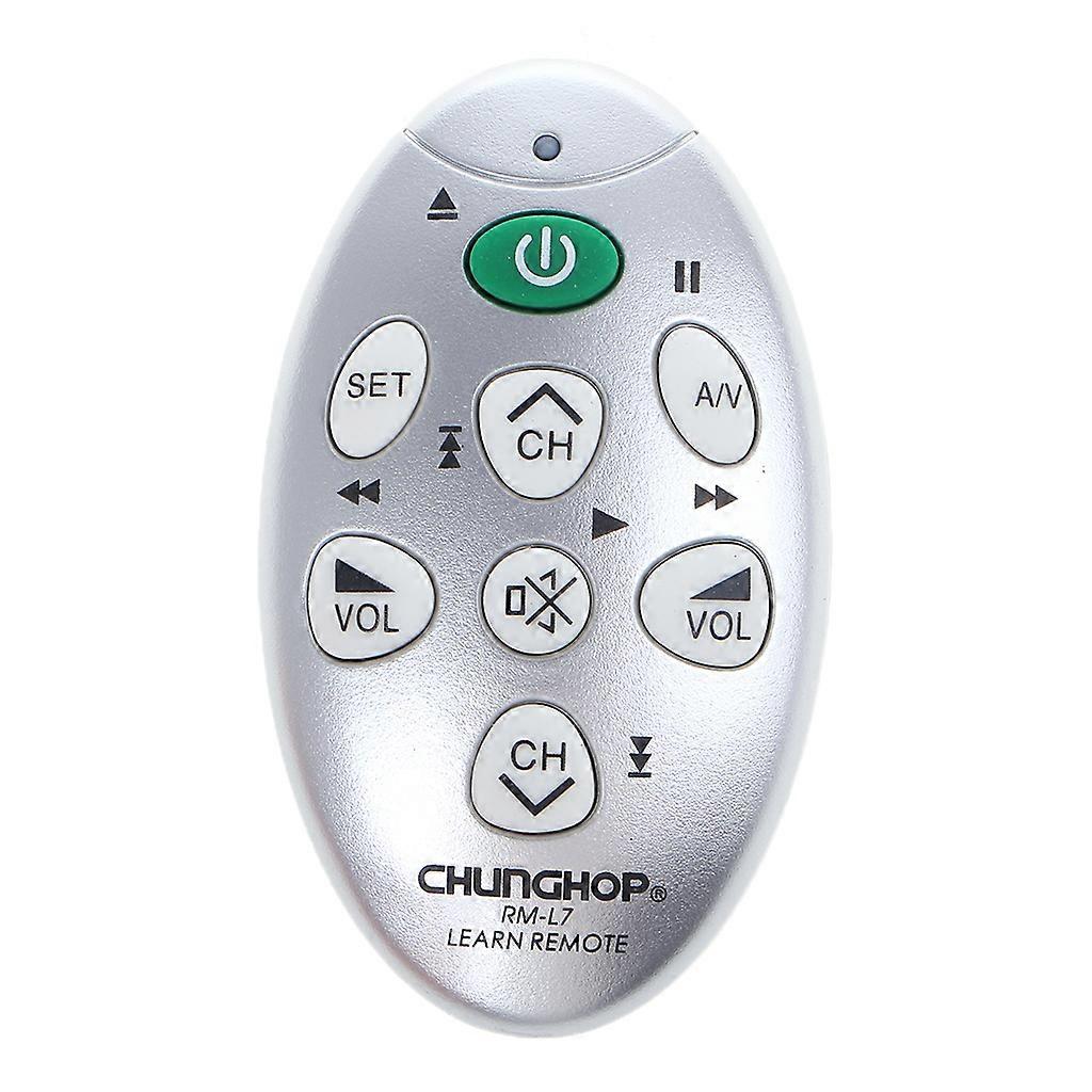 RM-L7 Mini for DC 3V Learning Remote Control Universal Replacement for VCD/CD/VCR/DVD with Large Button Keys