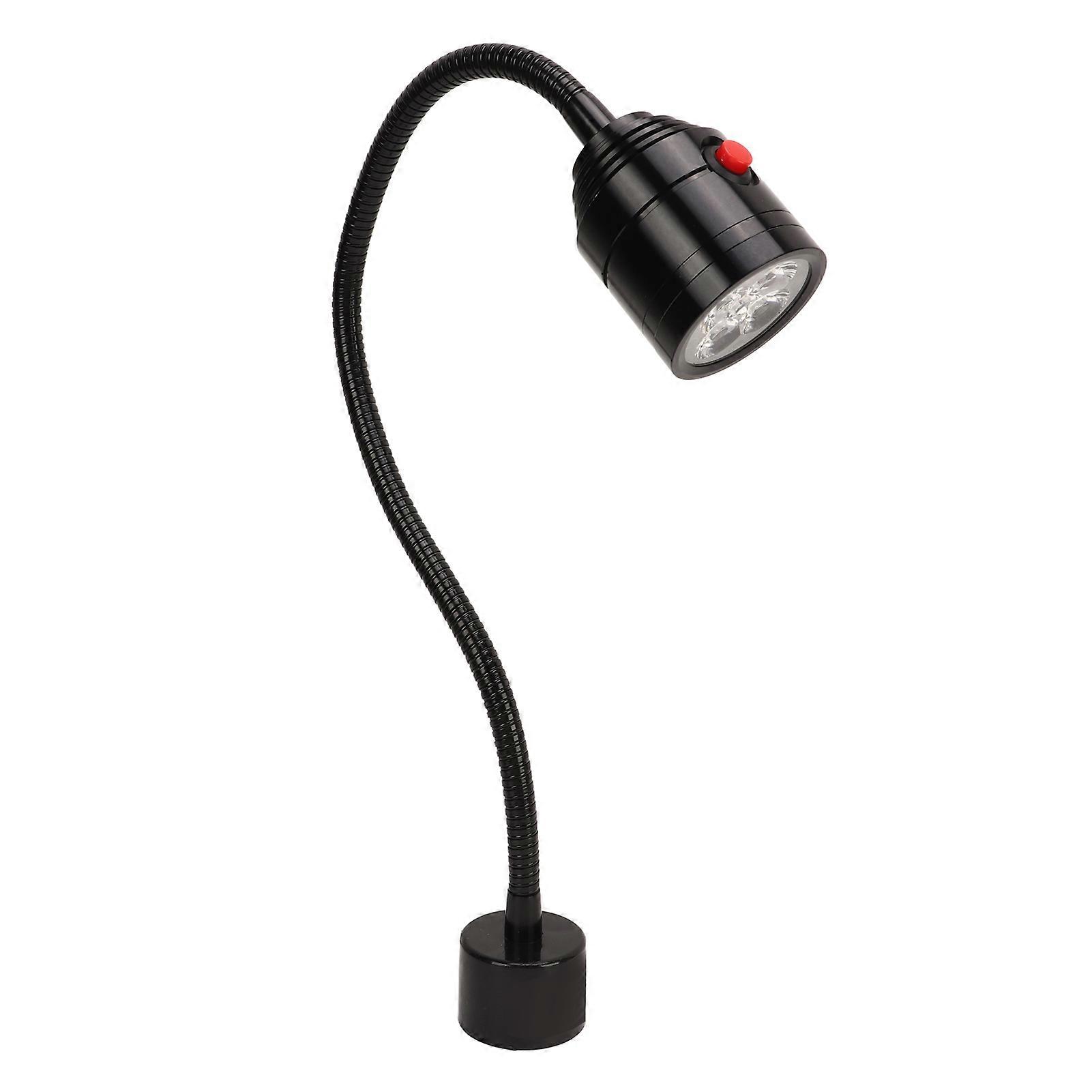 Metal LED Machine Work Light 900LM Flexible Gooseneck Magnetic Base US Plug 110/220V LED Machine Tool Lamp