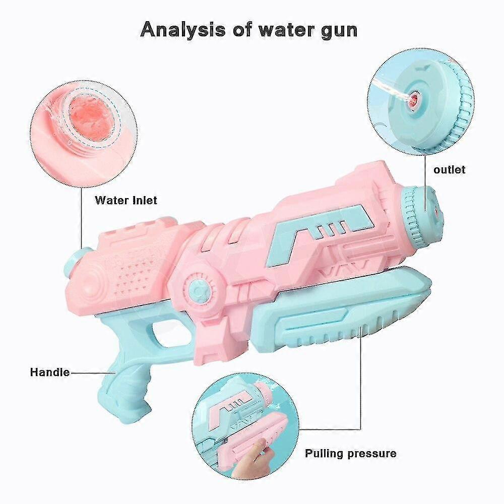 Water Blaster Soaker Super Squirt Range Guns(rosa