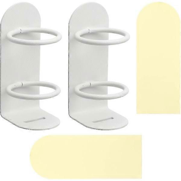 2-pack electric toothbrush holder on the wall (white)