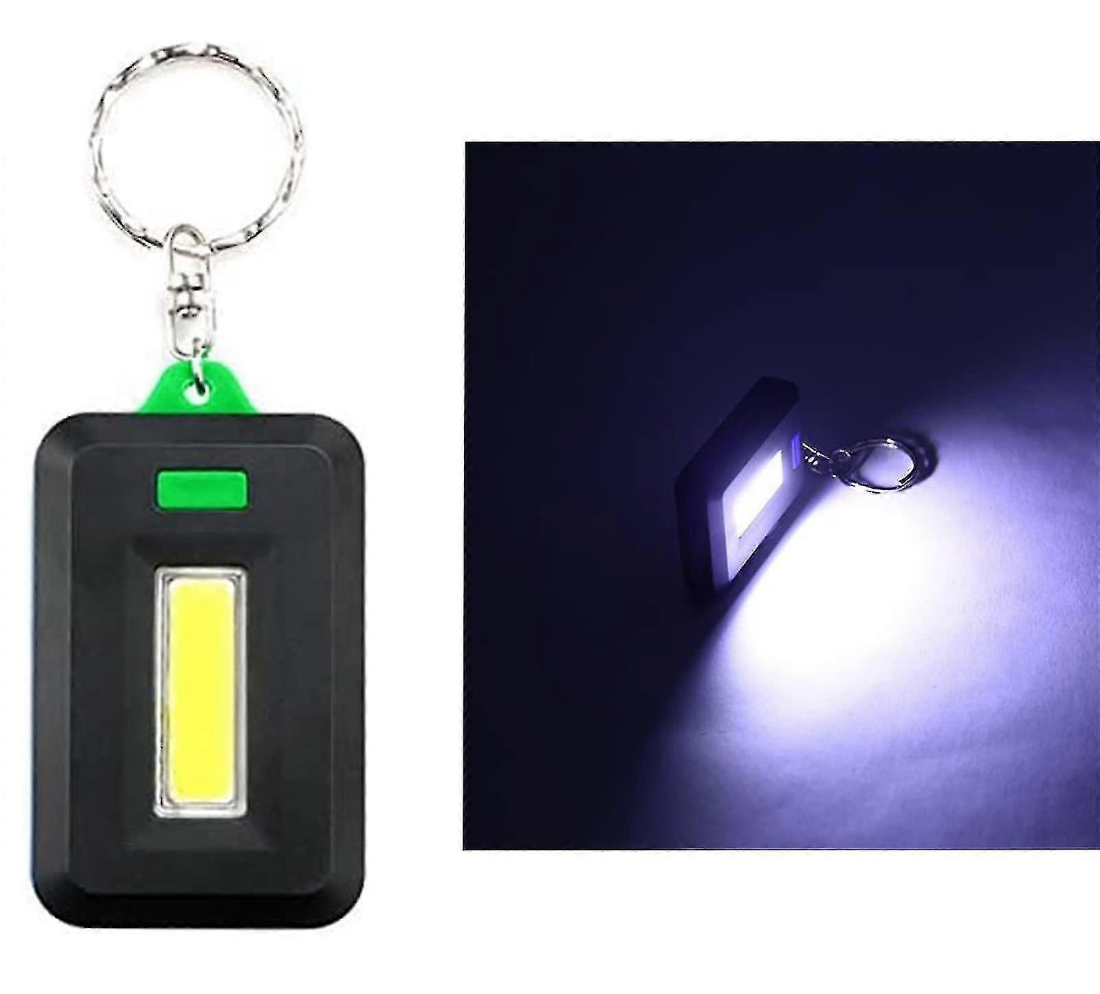 2pcs Mini Led Flashlight Keychain, Mini Keychain Light Keylights With Key Ring, Cob Led Small Key Ring Flashlight, Mini Ultra -aya