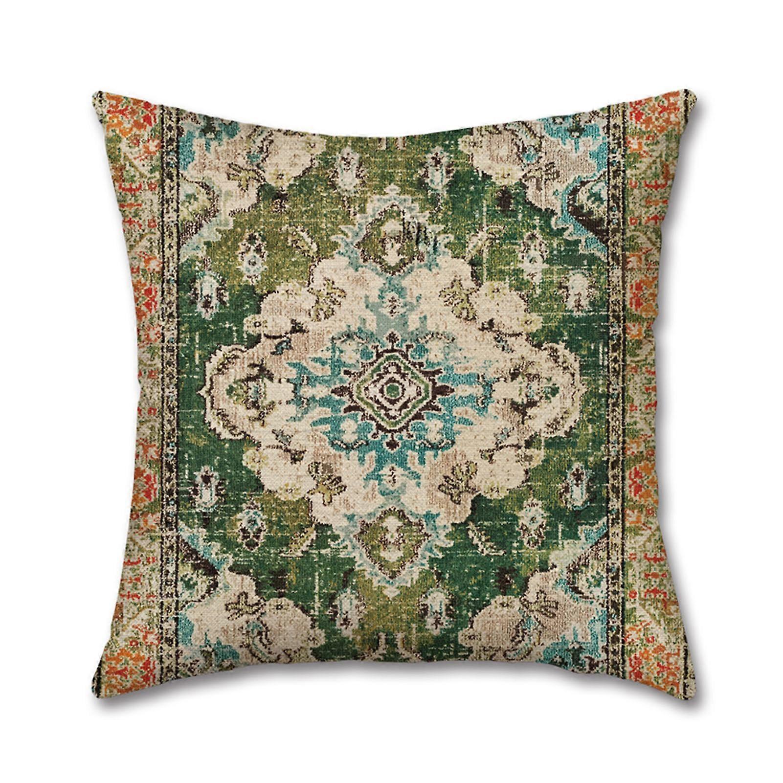 Bohemians Style Kuddfodral Retro Andningsbart Kasta Kuddfodral För Kontor