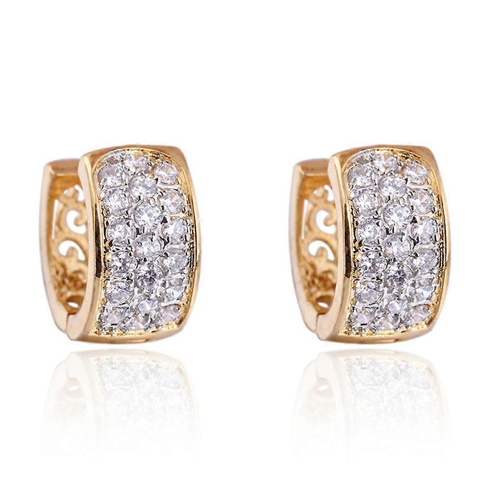 Fresh Earrings 18K Gold Platinum Galvanized