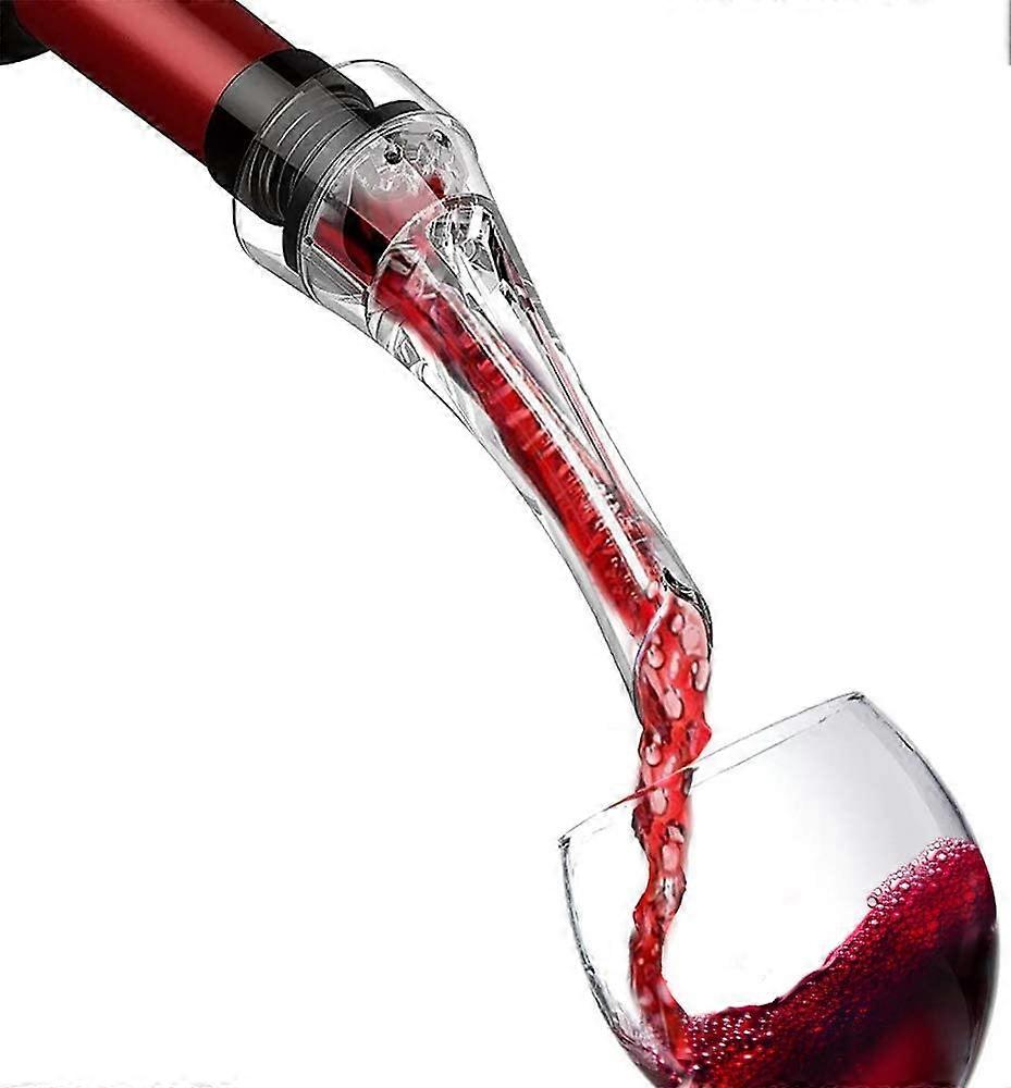 Fong Wine Decanter Set, Quick Dispersing Red Wine Aerator with Stand