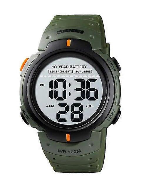 Skmei Led Light Display Chrono Digital Sport Watches Mens 10bar Top Waterproof Wristwatch 10 Year Battery Life Alarm Date Clock