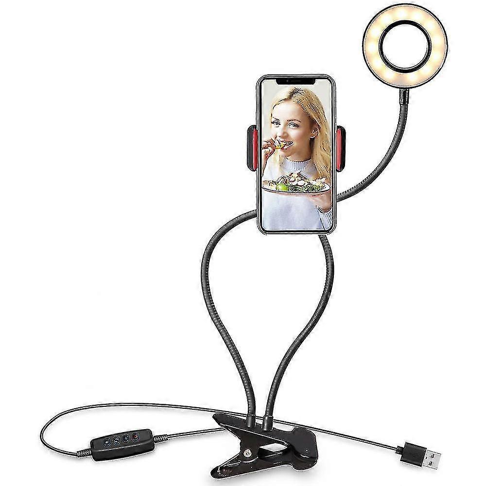 Ring Light With Cell Phone Holder Stand For Live Stream/makeup