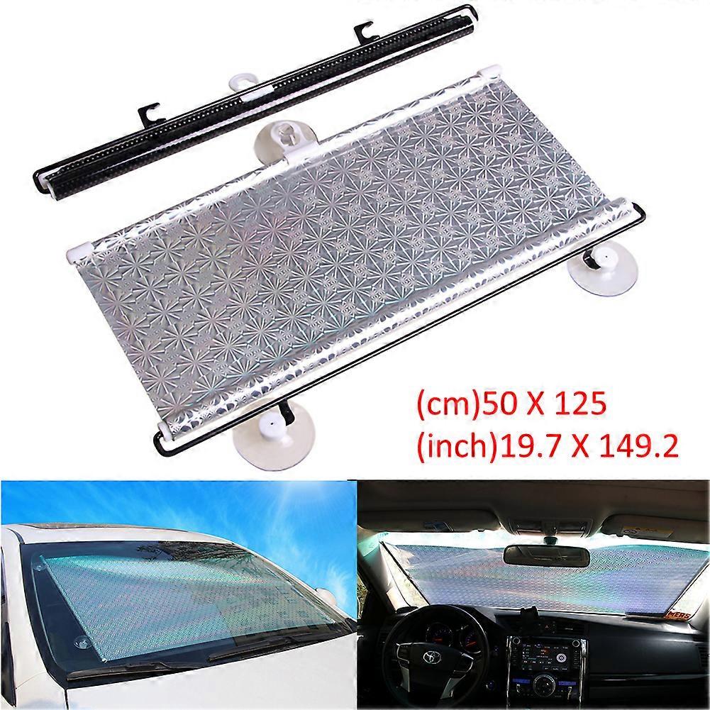 Car Sunshade Retractable Windshield Car Window Shade Car Front Sun Block Auto Rear Window Anti-UV Protection Sun Visor