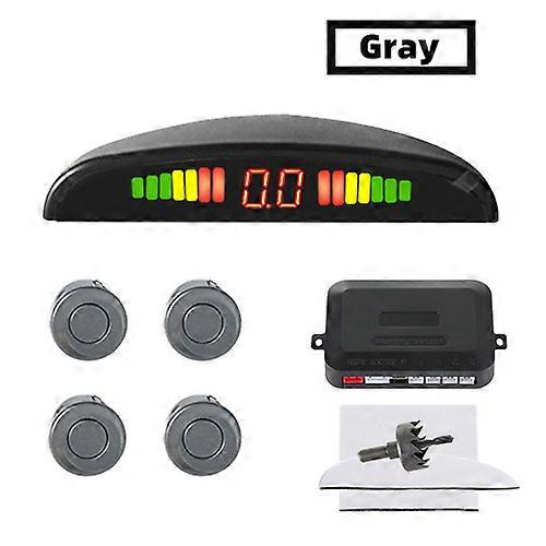 Parking Sensor Car Parking Kit LED Display 4 Sensors 22mm Backlight Reverse Backup Radar Monitor System 12V 8 Colors