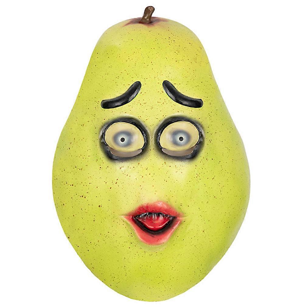 Annoying Pear Mask Party Latex Full Face Mask Halloween Cosplay Prop