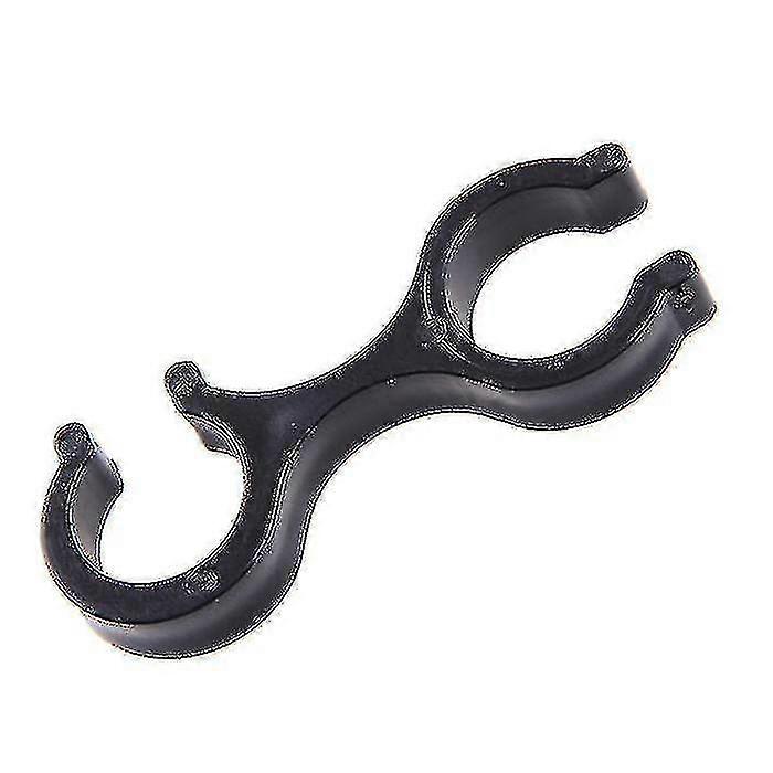 كليب لأعمدة المشي لمسافات طويلة ، حاملات قطب المشي ، موصل قضيب عمود المشي لمسافات طويلة في الهواء الطلق 12 قطعة - أسود