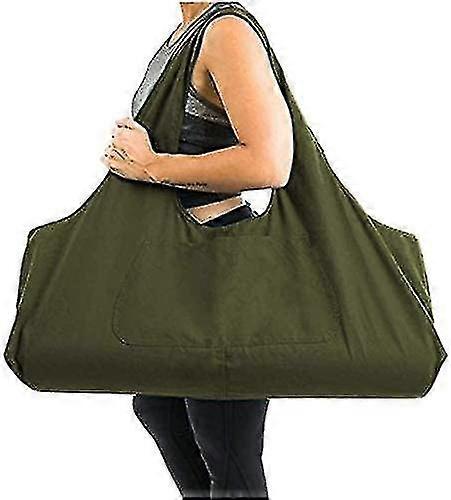 Zipper Yoga Mat Bag, Portable Canvas Bag
