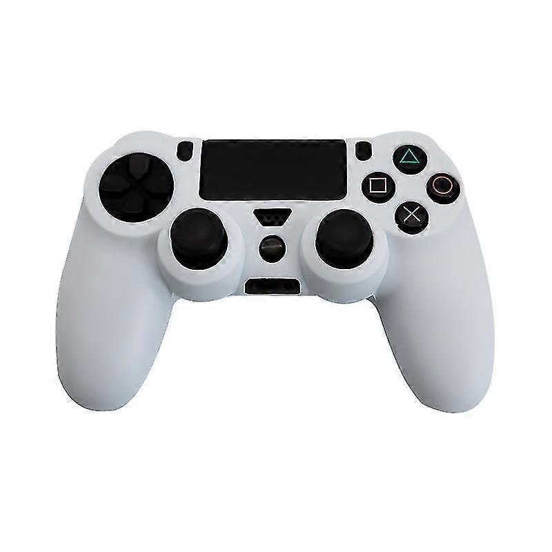 KINZON Etui en silicone pour Playstation 4 PS4 Controller - Blanc