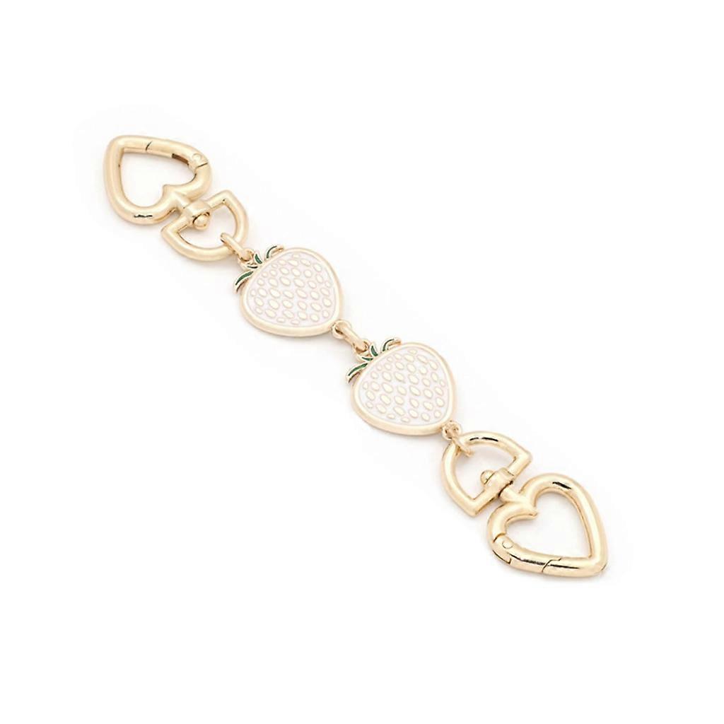 Cute Strawberry Bag Strap Extender Chain Handbag Extension Chain Decoration