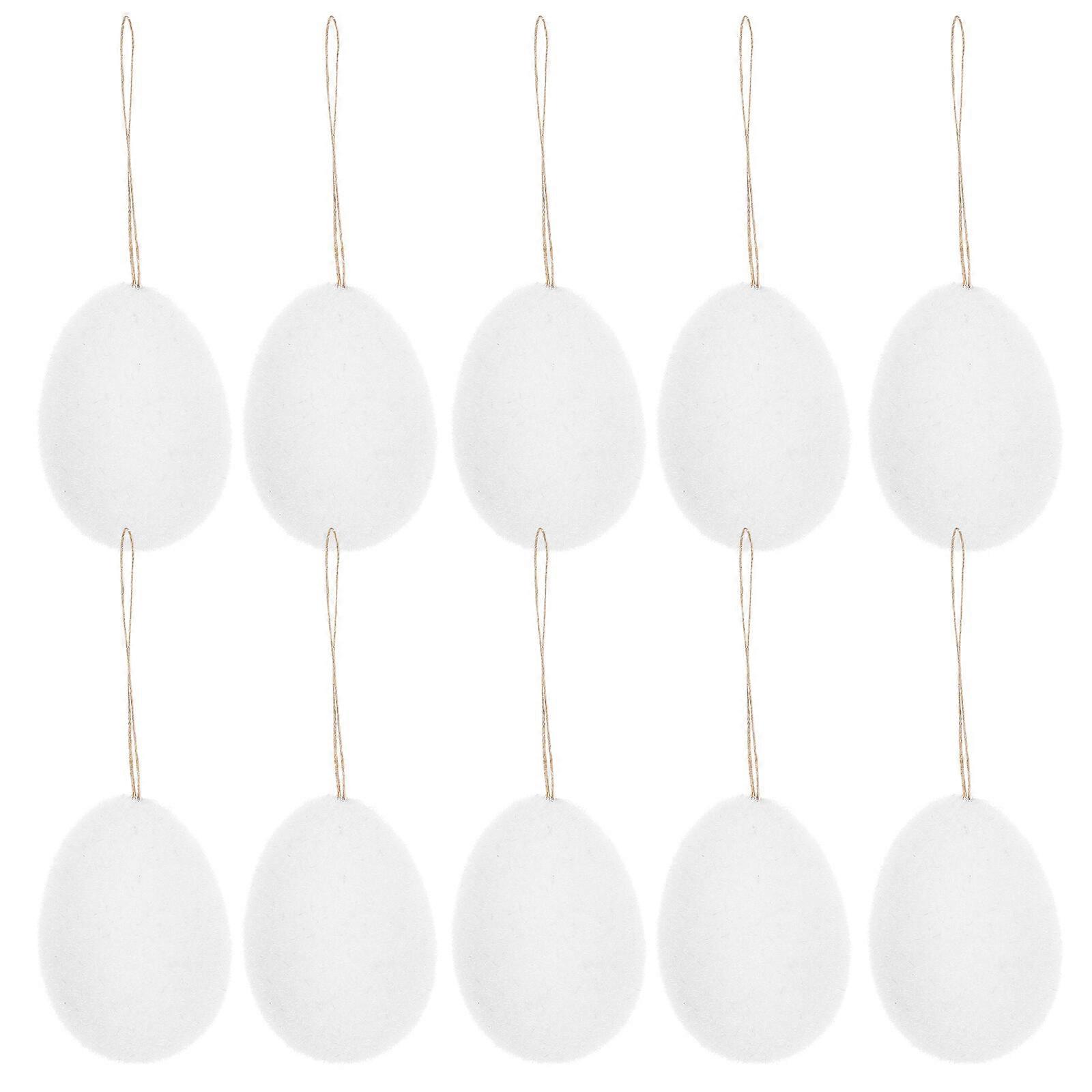 12pcs Easter Decorations Eggs Hanging Ornaments Easter Tree Hanging Egg Pendants Decor