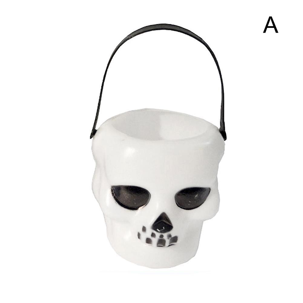 Halloween Candy Kettle Mini Plastic Witch Cauldron Candy Pot Hanging Buckets With Handle For Party Bar Ktv Haunted House