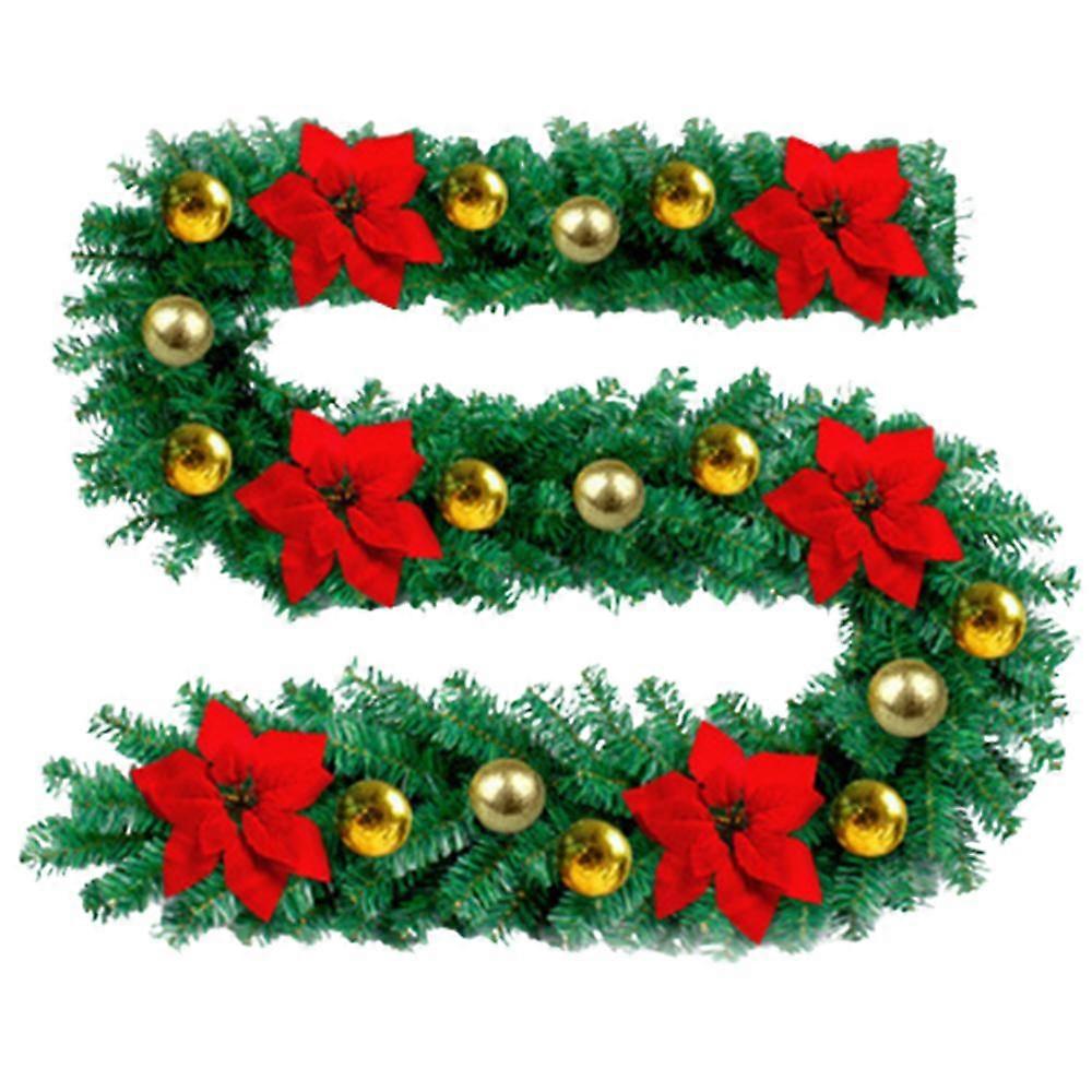Artificial Garland Christmas Tree Branch Garland Rattan Door Christmas Decoration