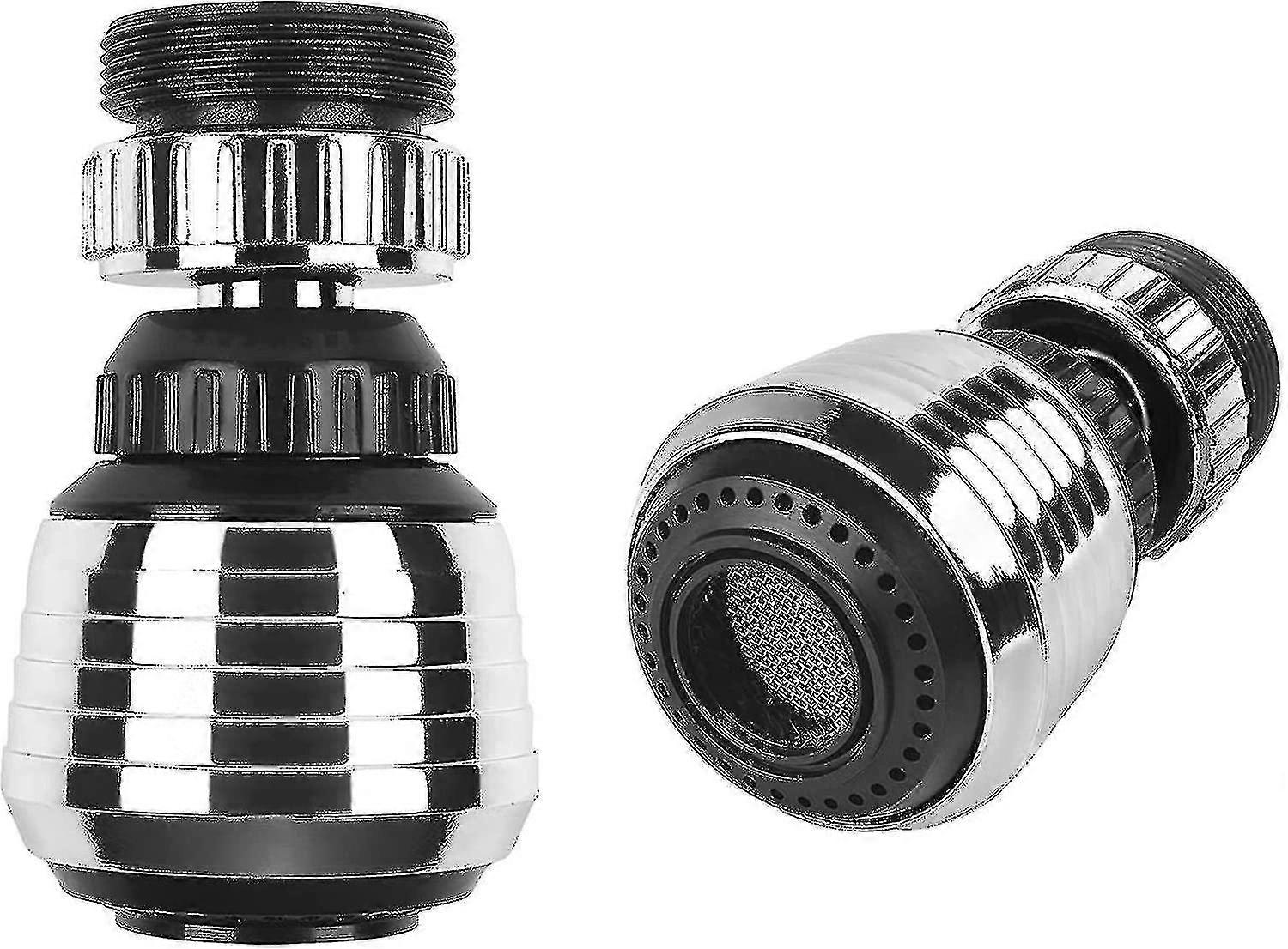 2pcs 360 Rotate Swivel Water Saving Tap Aerator Diffuser Faucet Nozzle Filter Adapter