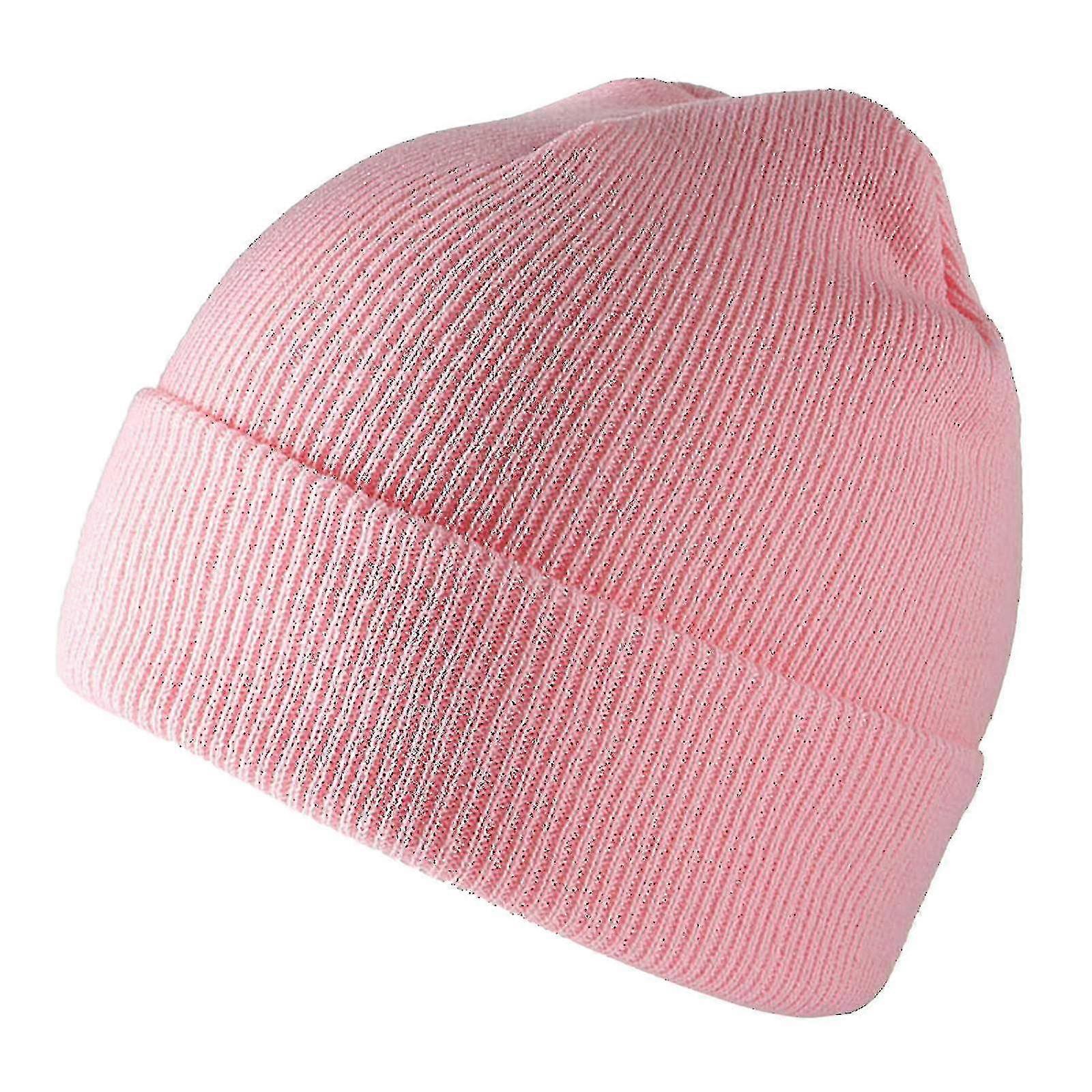Pure Color Wild Ride Knit Cap Fall And Winter Wool Cap
