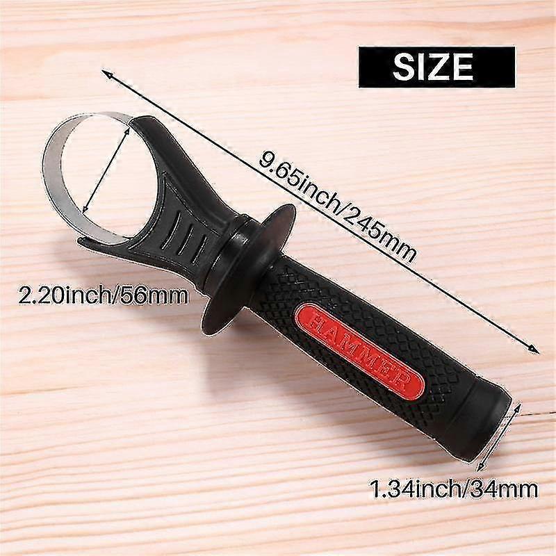 Hammer Drill Handle Plastic Side Front Auxiliary Handle For 26 Tools Drill Replacement Plastic Side