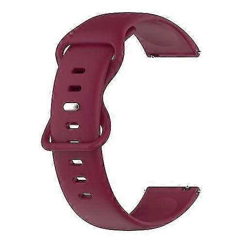 For Garmin Vivoactive3 20mm Solid Color Silicone Watch Band JCSS