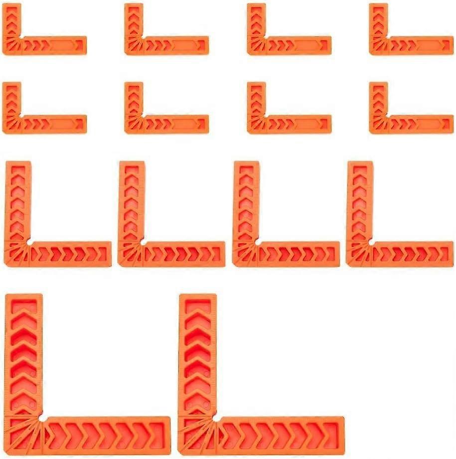 14Pcs 90 Degree Corner Clamp 90 Degrees Positioning Squares 3" 4" 6" Right Angle Clamp Positioning Squares Clamps Square Tool for Frame Cabinets Woodw