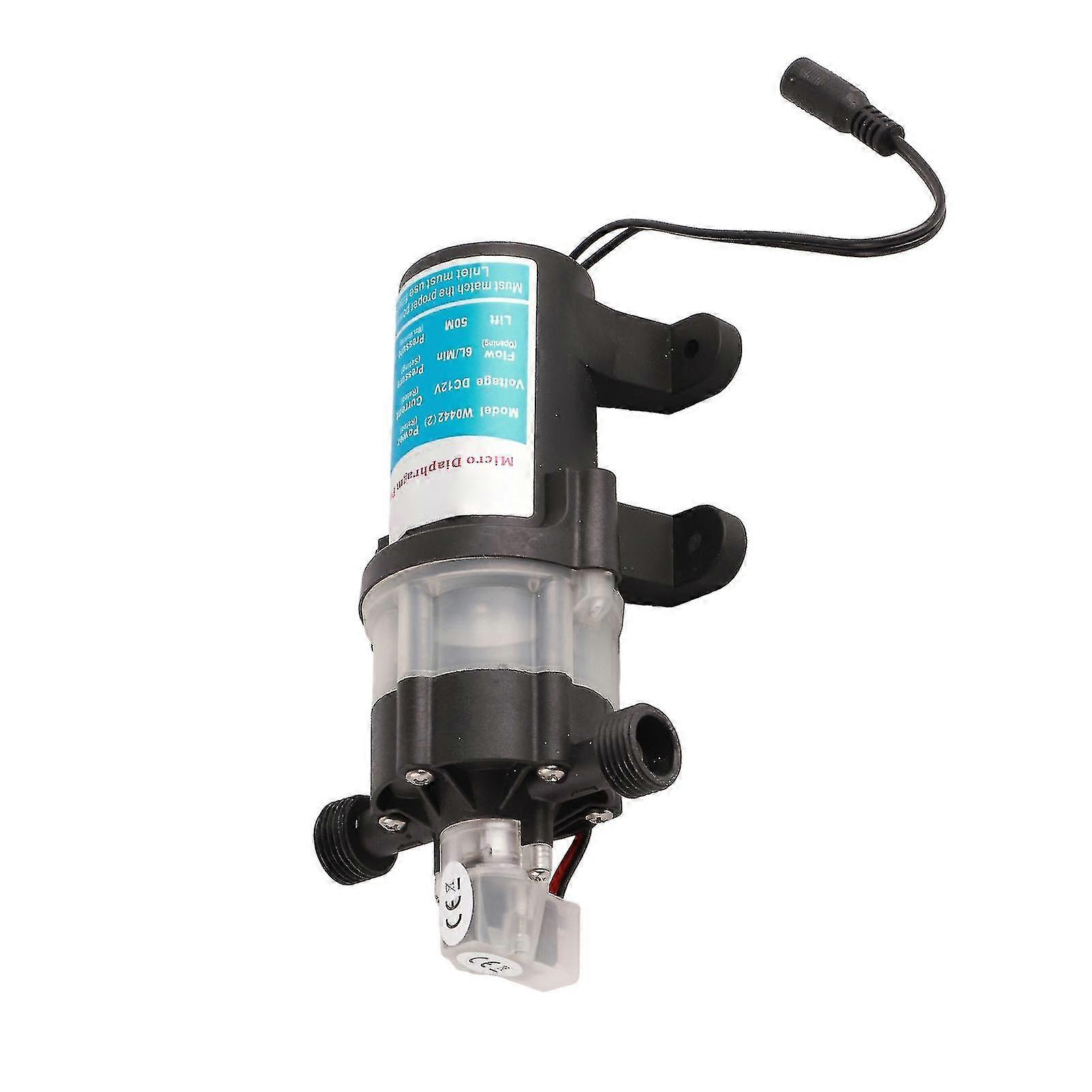 DC12V 80W Self Priming Booster Pump Electric Mini Diaphragm Pump with Automatic Low Noise and Removable Filter