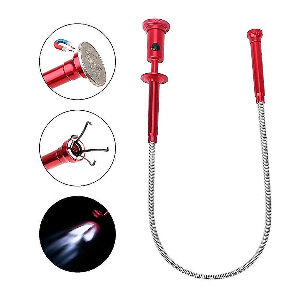  Magnetic Claw with LED Light Telescoping Claw Magnet Sweeper Pickup Tool