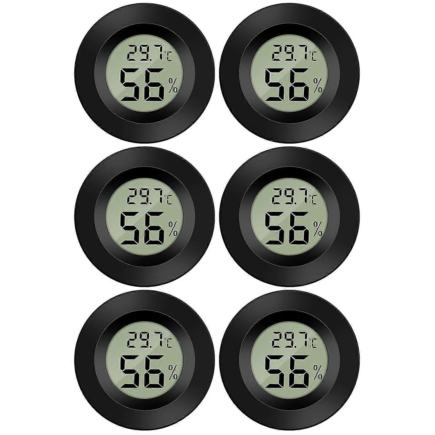 Mini LCD Digital Thermometer Temperature / Humidity Tester Hygrometer 6Pcs Edition