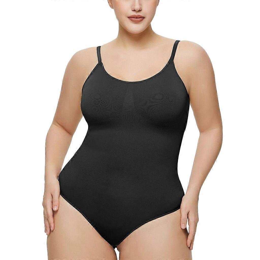Women Full Body Shaper Jumpsuits Spaghetti Strap Tummy-Control
