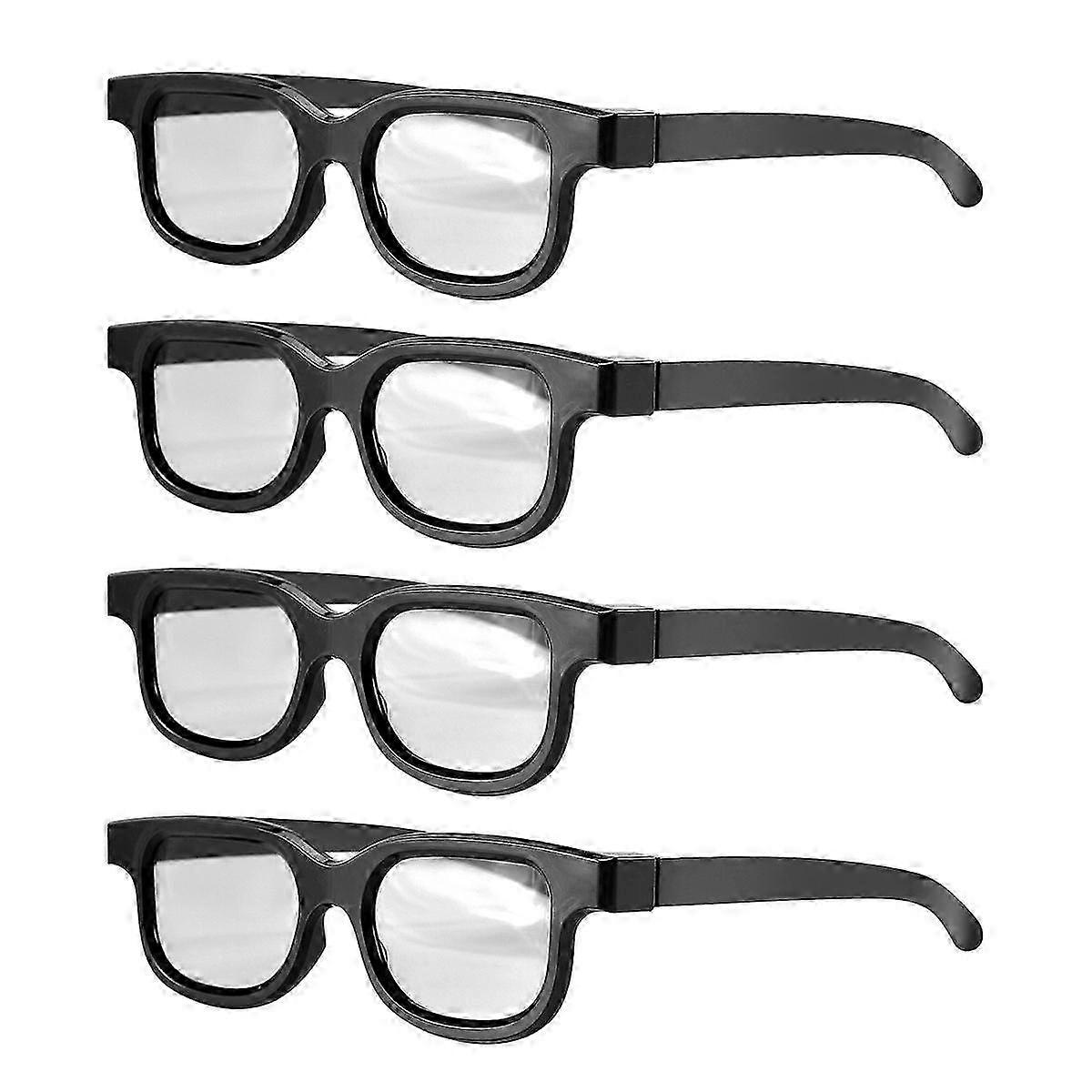 4Pcs Polarized Passive 3D Glasses compatible Cinema IMIX Screen