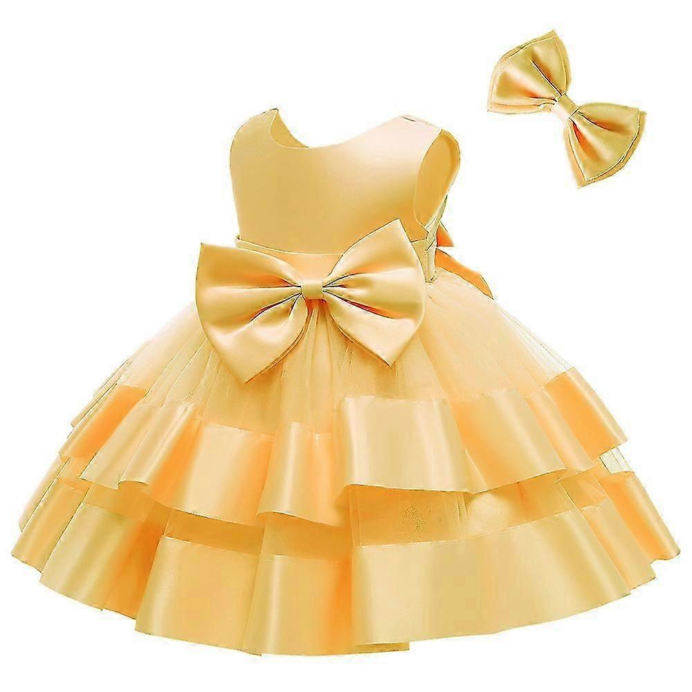 Bebek Kız Fırfır Dantel Pageant Parti Düğün Çiçek Kız Elbise