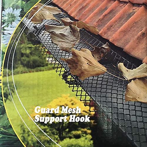 ROBUST High Quality Gutter Fence [INCLUDED 12 Hooks + 1 Grid 6m x 15cm] Roof Protection + Leaf Protection